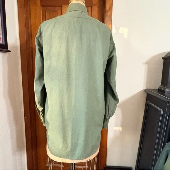 Vietnam Era US Navy Utility Shirt OG-107 Cotton Poplin USN Stencil NXSX Contract - Picture 5 of 13